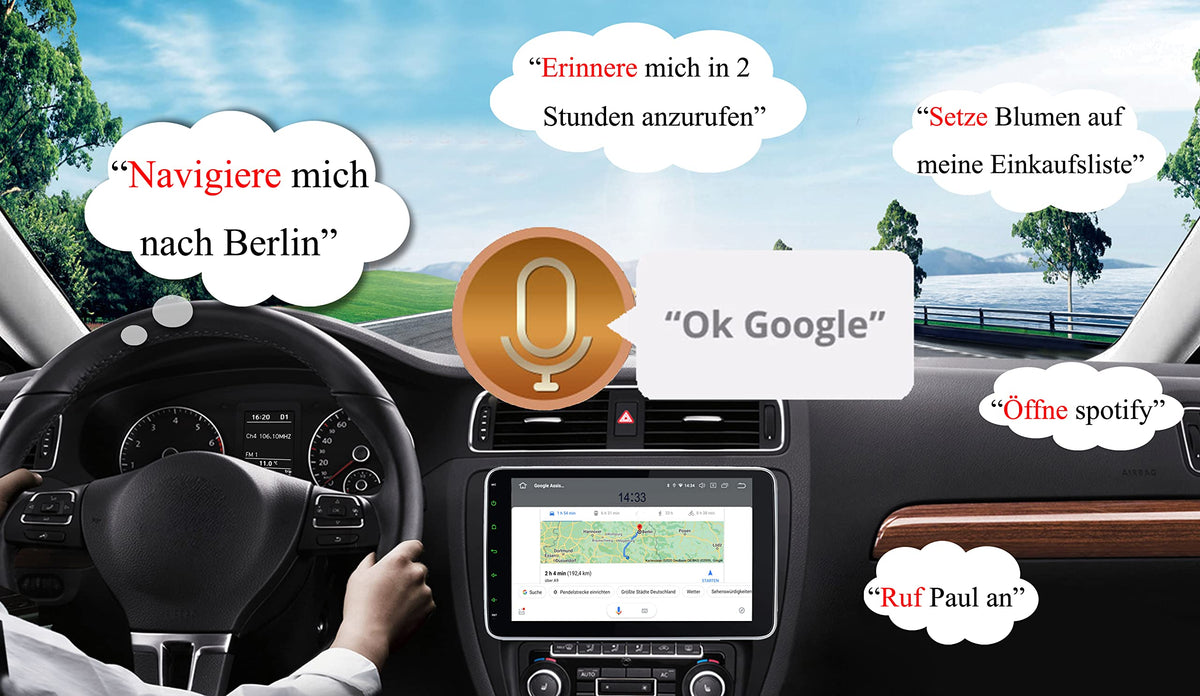 M.I.C. AU10-lite Android 12 Autoradio Universal für VW Toyota KIA Nissan Hyundai FIAT