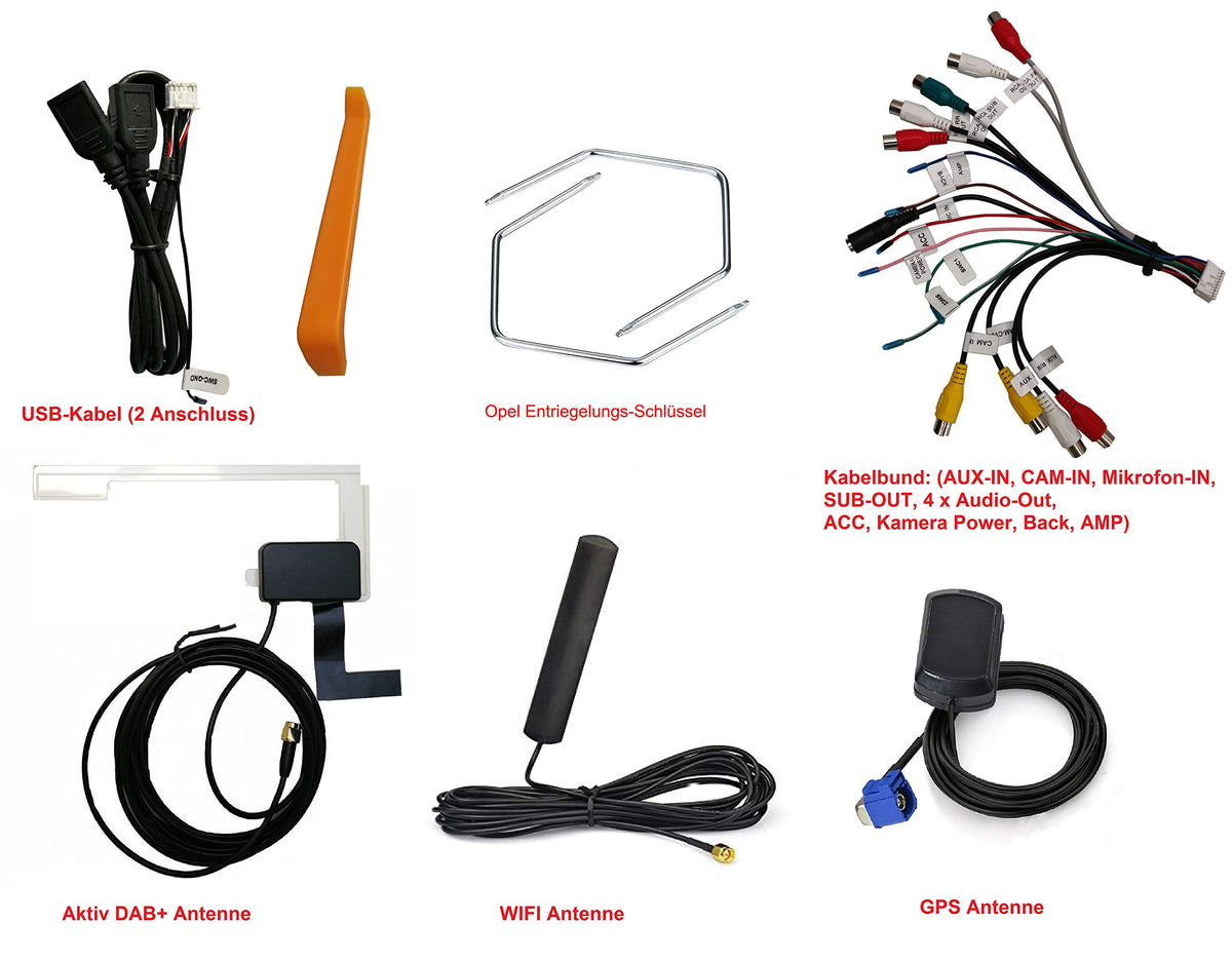 M.I.C. AO8-Lite Android 12 Autoradio für Opel Antara, Astra, Combo, Corsa