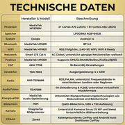 M.I.C. J7-S Android 14 Autoradio für Jeep Compass/Dodge/Chrysler/Lancia